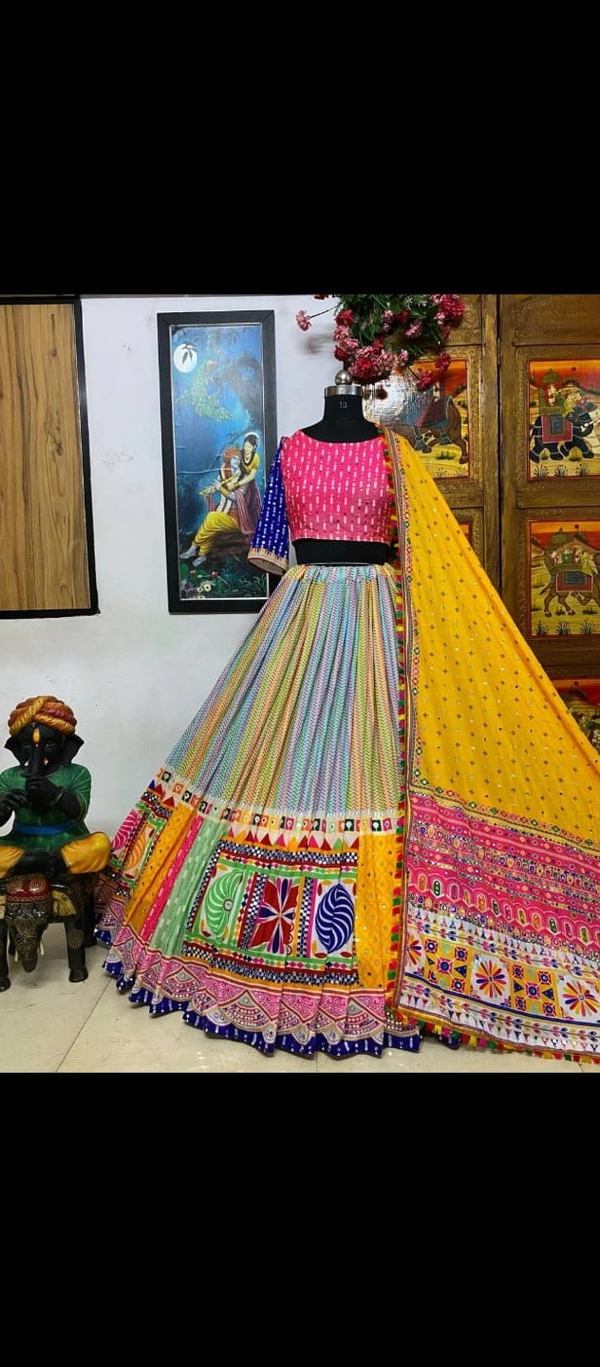 ALC 023*❤️PRESENTING NEW DESIGNER PRINTED LAHENGA CHOLI❤️(am)