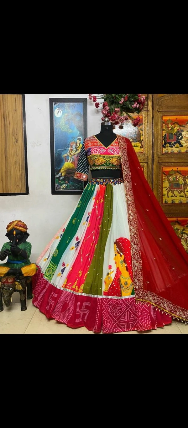ALC 036*❤️PRESENTING NEW DESIGNER PRINTED LAHENGA CHOLI❤️(am)