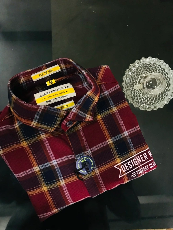 Marun Checks Shirt  - Marun, M