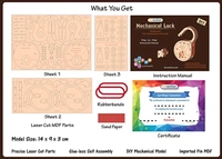 Funvention |DIY Mechanical Lock with Key - Build Working Lock Yourself - STEM Learning Utility Kit - Brown, 60+, Yes, No, Engineered Wood, 27 x 19 x 4 cm, Funvention, 250 grams, Shipping Charges will be added during checkout. Order will be shipped within 2-4 working days. Delivery time may vary due to COVID-19 , rainy season and delivery location. TrackingID will be provided to check the real time status of delivery. For any further queries related to order, Kindly send what's app to PieceofPassion Custo