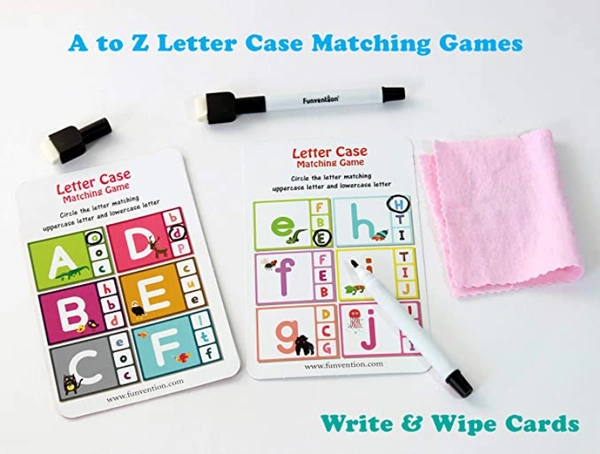 Funvention- for Little Scientist in Every Kid ABC Alphabet Write and Wipe Activity Writing Practice Cards Learning Games, Educational Toys for Children 3-6 Years - Multi, Yes, No, Plastic Sheets, 27 x 19 x 4 cm, Funvention, 300 grams, Shipping Charges will be added during checkout. Order will be shipped within 2-4 working days. Delivery time may vary due to COVID-19 , rainy season and delivery location. TrackingID will be provided to check the real time status of delivery. For any further queries related
