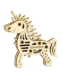 Funvention | for Little Scientist in Every Kid Fun Fidgets Jungle DIY Miniature Lion; Unicorn; Dino and Butterfly Mechanical Models STEM Learning 3D Puzzle Kit -Set of 4 - Multi, Yes, No, Engineered MDF Wood, 19 x 4 x 27 cm, Funvention, 350 grams, Shipping Charges will be added during checkout. Order will be shipped within 2-4 working days. Delivery time may vary due to COVID-19 , rainy season and delivery location. TrackingID will be provided to check the real time status of delivery. For any further qu