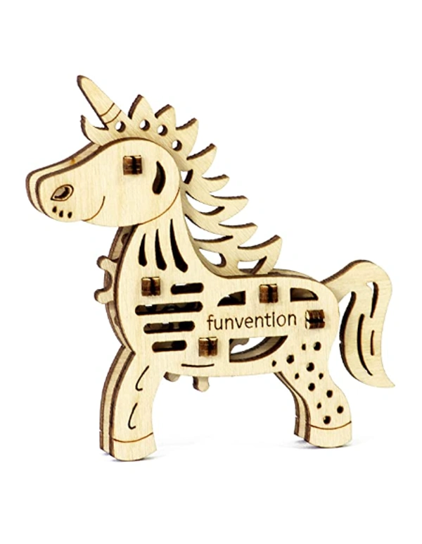 Funvention | for Little Scientist in Every Kid Fun Fidgets Jungle DIY Miniature Lion; Unicorn; Dino and Butterfly Mechanical Models STEM Learning 3D Puzzle Kit -Set of 4 - Multi, Yes, No, Engineered MDF Wood, 19 x 4 x 27 cm, Funvention, 350 grams, Shipping Charges will be added during checkout. Order will be shipped within 2-4 working days. Delivery time may vary due to COVID-19 , rainy season and delivery location. TrackingID will be provided to check the real time status of delivery. For any further qu
