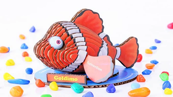 Funvention | Goldimo 3D Model Puzzle Kit - DIY 3D Puzzle for Kids - Educational Toys - Red Orange, 26, Yes, No, Paper, Cardboard, 26.2 x 18.6 x 5.5 cm, Funvention, 200 grams, Shipping Charges will be added during checkout. Order will be shipped within 2-4 working days. Delivery time may vary due to COVID-19 , rainy season and delivery location. TrackingID will be provided to check the real time status of delivery. For any further queries related to order, Kindly send what's app to PieceofPassion Customer