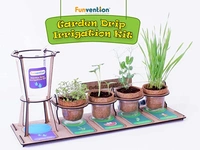 Funvention | Garden Drip Irrigation Kit DIY Science Educational Toy, STEM Learning Kit, Birthday Gifts - Multi, Yes, No, High Quality Engineered Wood, Paper, Coir Pot, Seeds & Soil Coin, 40 x 15 x 20 cm, Funvention, 800 grams, Shipping Charges will be added during checkout. Order will be shipped within 2-4 working days. Delivery time may vary due to COVID-19 , rainy season and delivery location. TrackingID will be provided to check the real time status of delivery. For any further queries related to orde