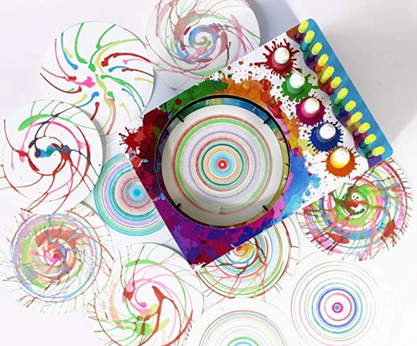 Funvention | for Little Scientist in Every Kid Spin Art Machine, DIY, STEM Learning Kit, Educational Toy, Art, Colouring, Painting Build and Play Kit for Kids and Grown up - mULTI, Yes, 1 9V batteries required., Engineered MDF Wood, Paper Cardboard, 26 x 18 x 8 cm, Funvention, 850 grams, Shipping Charges will be added during checkout. Order will be shipped within 2-4 working days. Delivery time may vary due to COVID-19 , rainy season and delivery location. TrackingID will be provided to check the real ti
