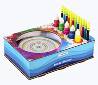 Funvention | for Little Scientist in Every Kid Spin Art Machine, DIY, STEM Learning Kit, Educational Toy, Art, Colouring, Painting Build and Play Kit for Kids and Grown up - mULTI, Yes, 1 9V batteries required., Engineered MDF Wood, Paper Cardboard, 26 x 18 x 8 cm, Funvention, 850 grams, Shipping Charges will be added during checkout. Order will be shipped within 2-4 working days. Delivery time may vary due to COVID-19 , rainy season and delivery location. TrackingID will be provided to check the real ti
