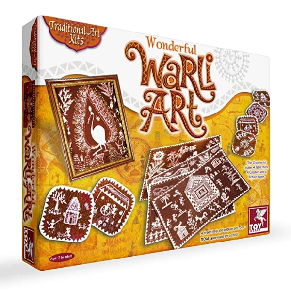 ToyKraft | Warli Art Kit - Multi, Yes, No, DIY Kit , ToyKraft, 400 grams, Shipping Charges will be added during checkout. Order will be shipped within 2-4 working days. Delivery time may vary due to COVID-19 , rainy season and delivery location. TrackingID will be provided to check the real time status of delivery. For any further queries related to order, Kindly send what's app to PieceofPassion Customer Care at +918883355326 , Refund accepted ONLY if the BOX is NOT opened and request raised within 24 h
