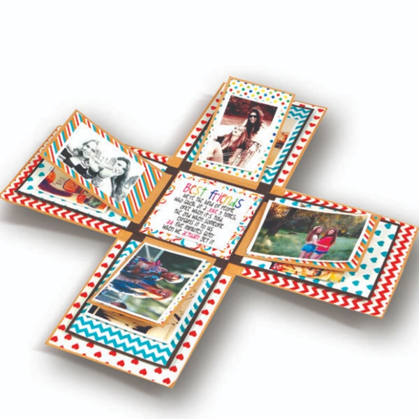 Toykraft | Explosion Box - Scrap Book Making - Multi, Yes, No, Printed Cards, Papers, Toykraft, 300 grams, Shipping Charges will be added during checkout. Order will be shipped within 2-4 working days. Delivery time may vary due to COVID-19 , rainy season and delivery location. TrackingID will be provided to check the real time status of delivery. For any further queries related to order, Kindly send what's app to PieceofPassion Customer Care at +918883355326 , Refund accepted ONLY if the BOX is NOT open