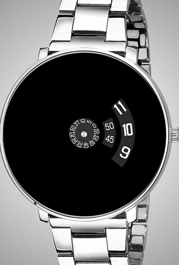 Men's Stainless Steel Belt Analog Watch - White