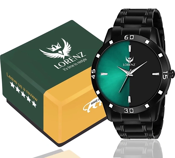 Men's Green - Black Dial Analog Watch - Green - Black