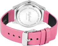 Girls Premium Elegant Pink Dial With Leather Strap Watch - Pink
