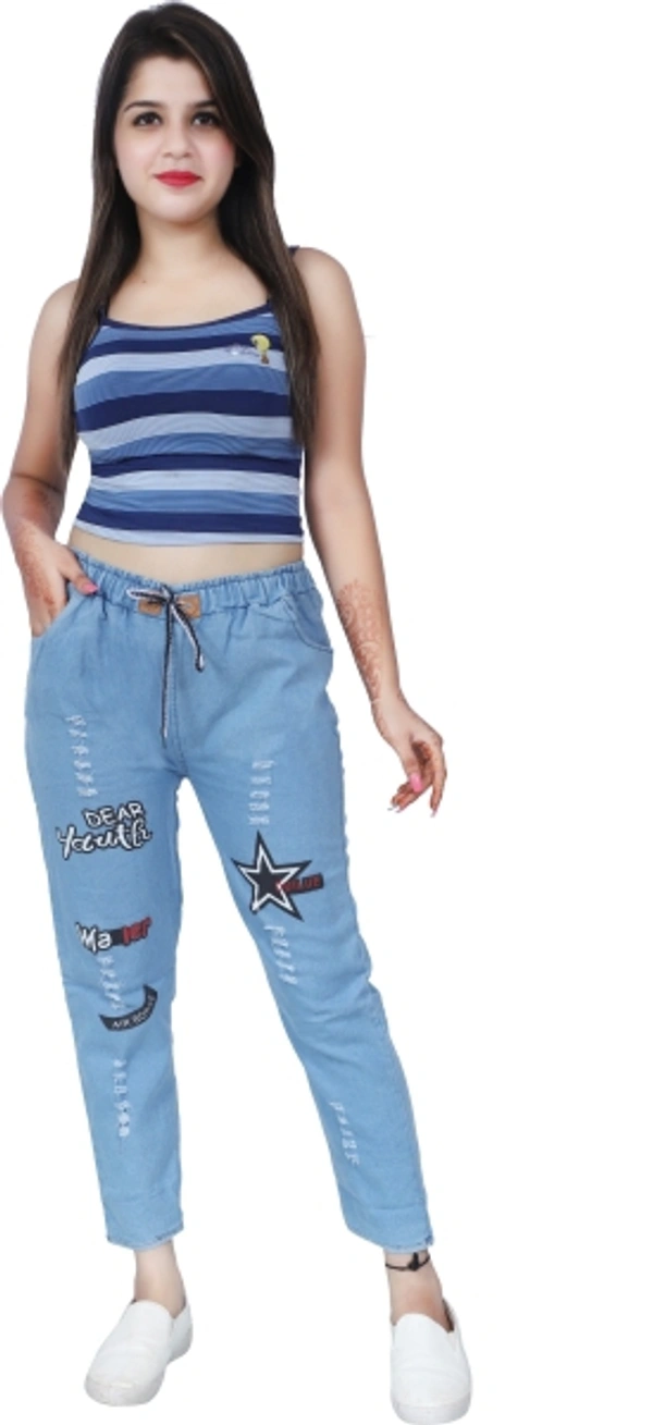 Regular Fit Women's, Girls Jeans - Light Blue, 24