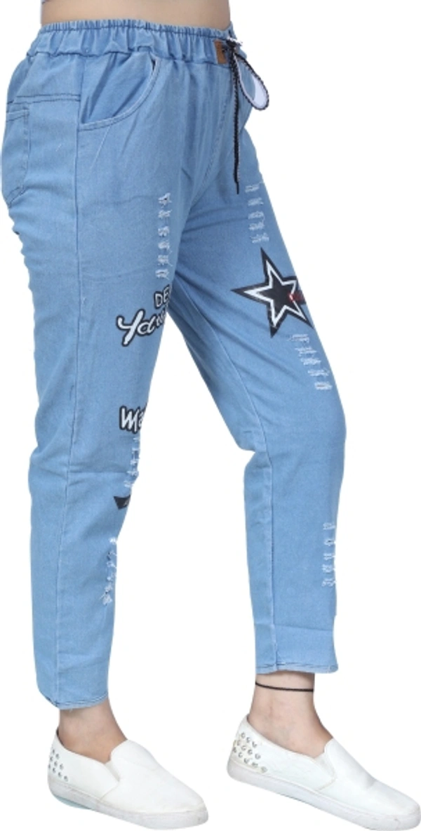 Regular Fit Women's, Girls Jeans - Light Blue, 24