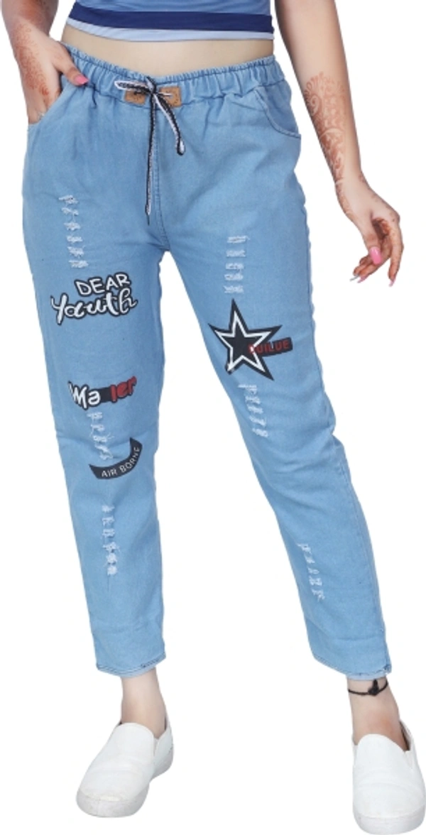 Regular Fit Women's, Girls Jeans - Light Blue, 24