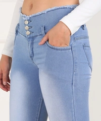 Slim Women's, Girls Jeans - Light Blue, 34