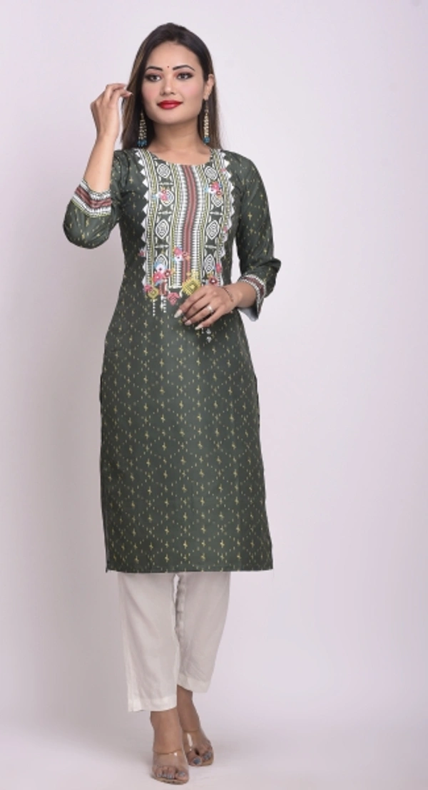 Women's Kurta  - Grey, L