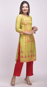 Women's Kurta  - Yellow, L