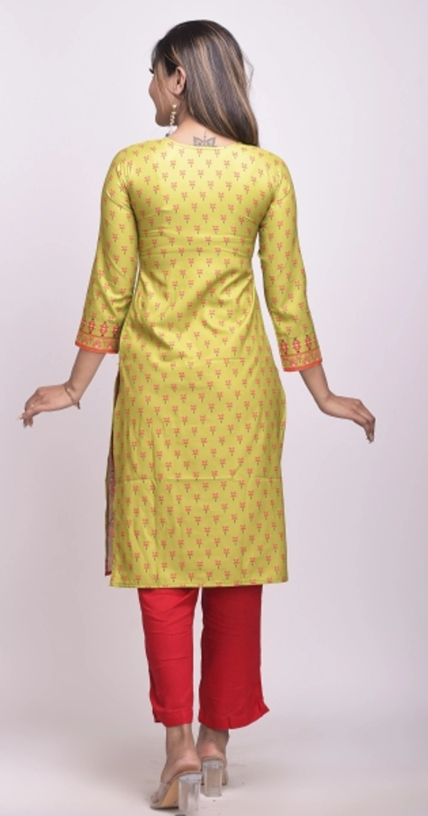 Women's Kurta  - Yellow, XXL