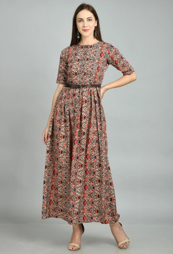 Women's Fit And Flare Multicolour Dress - Multicolour, S