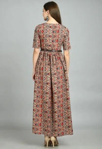 Women's Fit And Flare Multicolour Dress - Multicolour, Xl