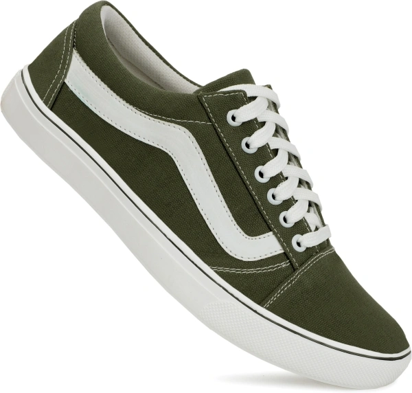 Casual Sneakers Shoes For Men's - Green, 7
