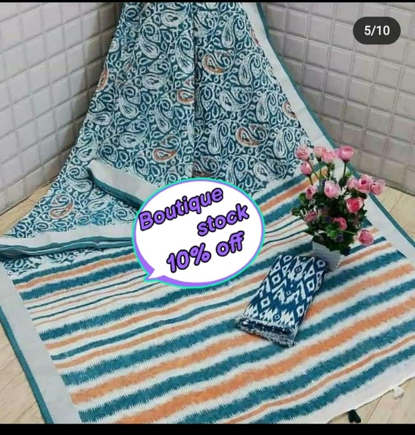 SFW Semi Lenin Sarees 