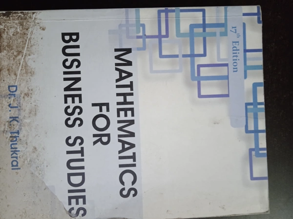 Business Mathematics, By JK Thukral
