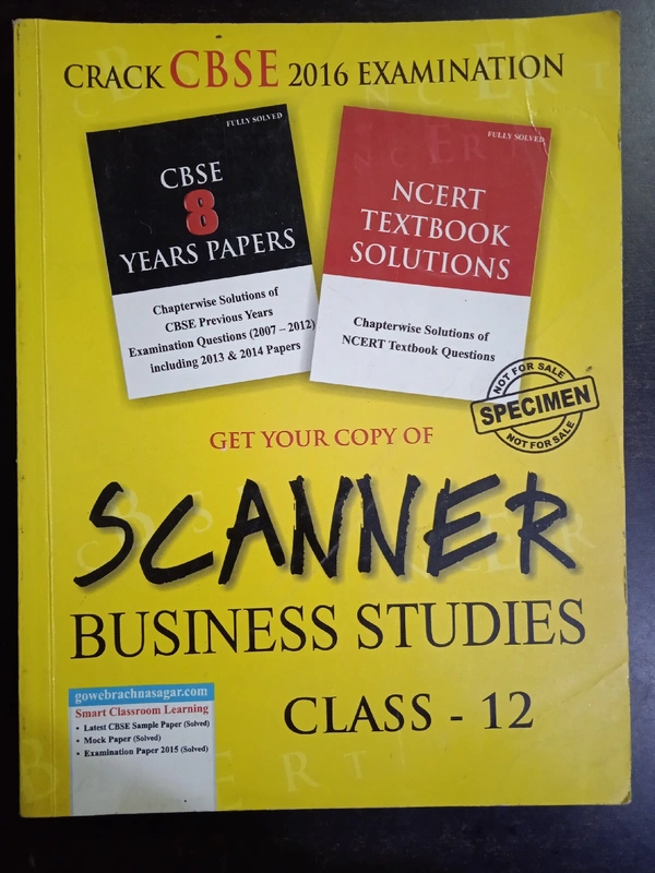 Scanner, Business Studies, Class 12  - New