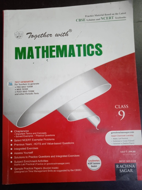 Mathematics, Class 9, Together With, Rachna Sagar, 2019 Edition