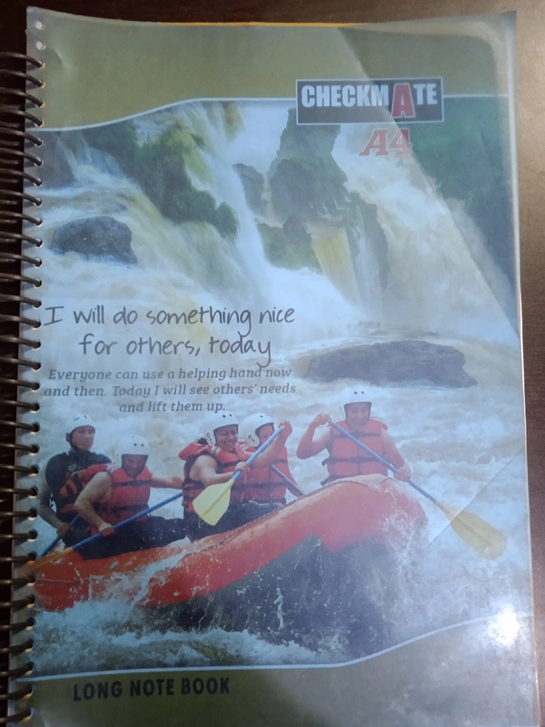 Spiral Notebook, A-4 Size, 120 Pages Approx - Like New