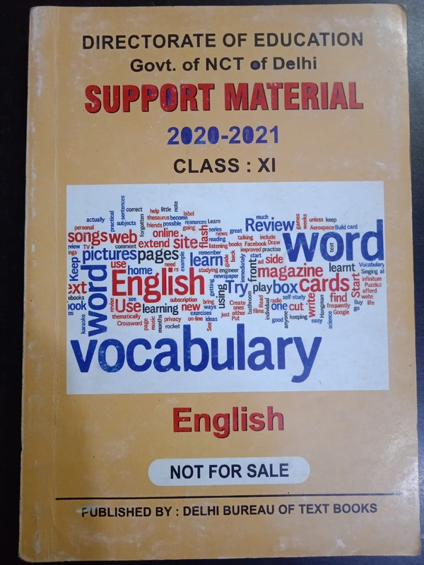English, Class 11, Support Material