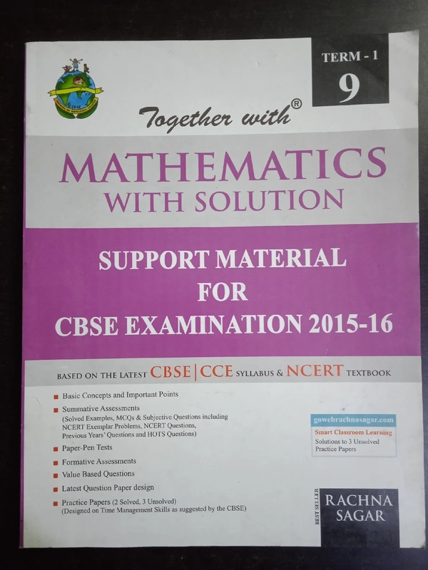Mathematics, Class 9, Together With, Rachna Sagar, 2019 Edition