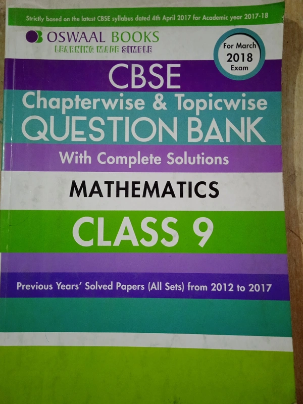 Class 9th, Mathematics, Oswaal Books