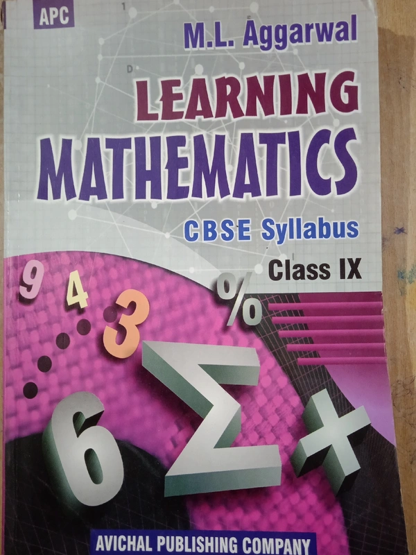 Class 9th, Mathematics, ML Agarwal