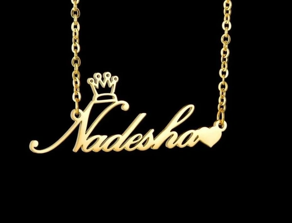 SINGAL NAME PENDANT 3.0 - ROSE GOLD