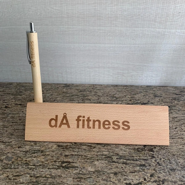  Wooden Triangle Box with pen