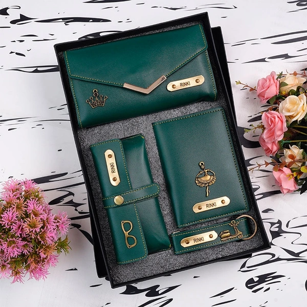  Leather Combo For Women's - Green