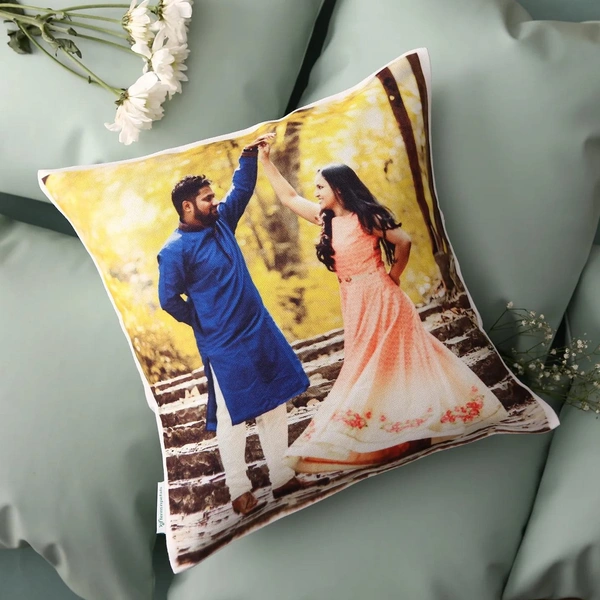 CUSTOMIZED FULL PRINT SATIN CUSHION  - 12×12 Inch