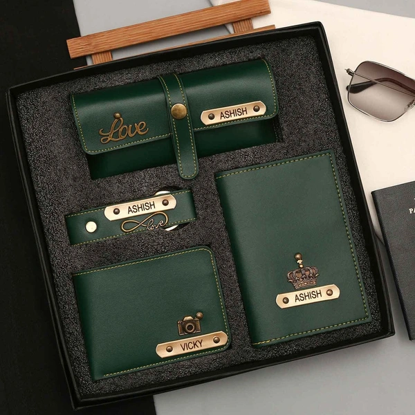 Leather Combo For men's - GREEN