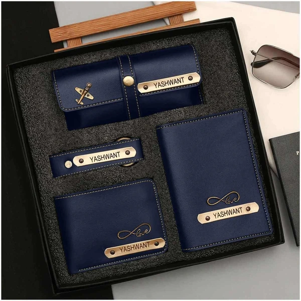 Leather Combo For men's - blue
