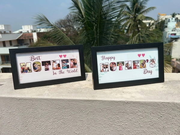 Mother Name Mosaic Frame - 4×8 Inch