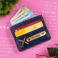 Personalized Minimalistic Card Holder - BROWN