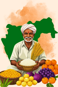 Illustrated portrait representing Maharashtra
